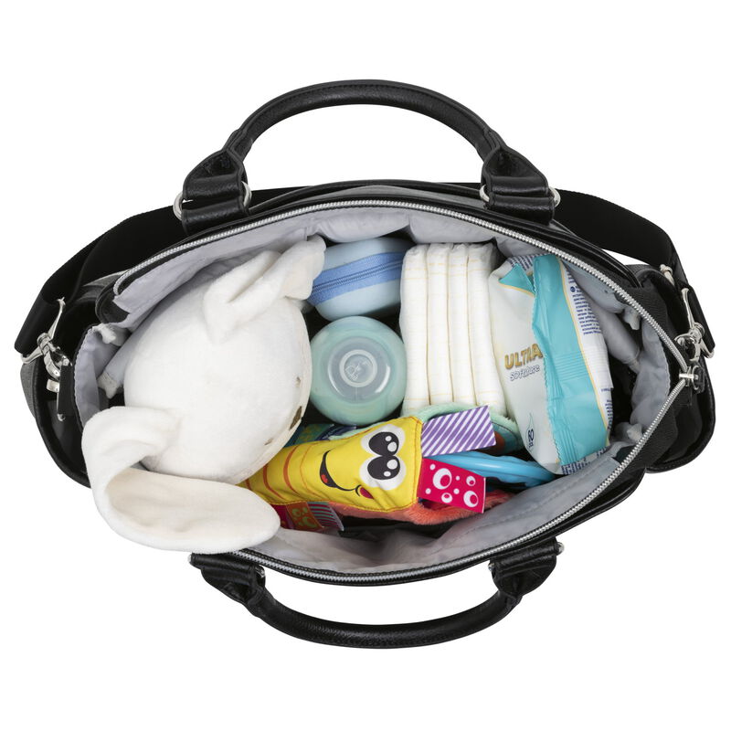 Mysa Diaper Bag Black Satin image number 2